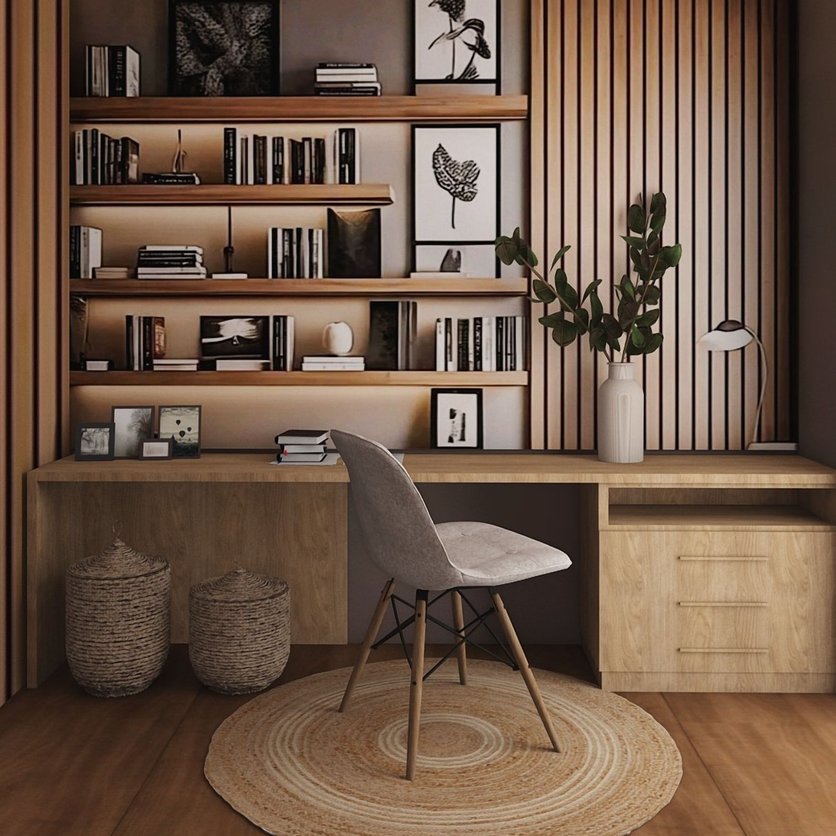 Arbeitszimmer im Stil Traditionell