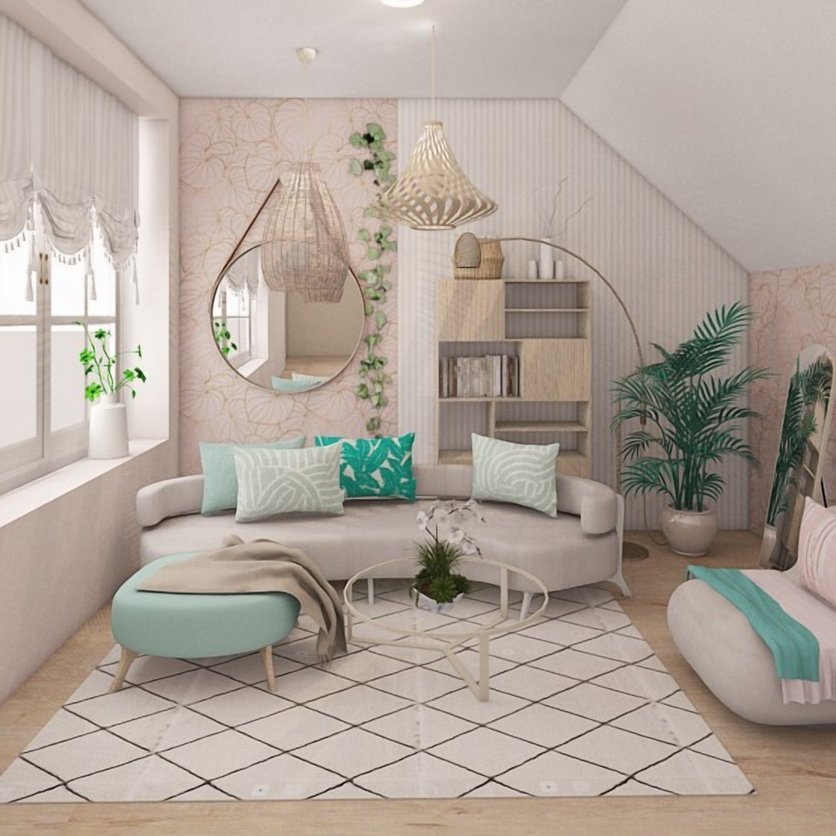 sala de estar Boho
