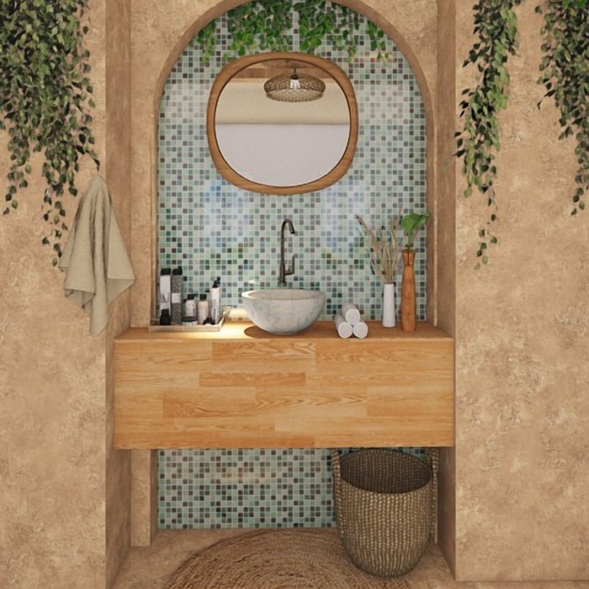 Boho bathroom