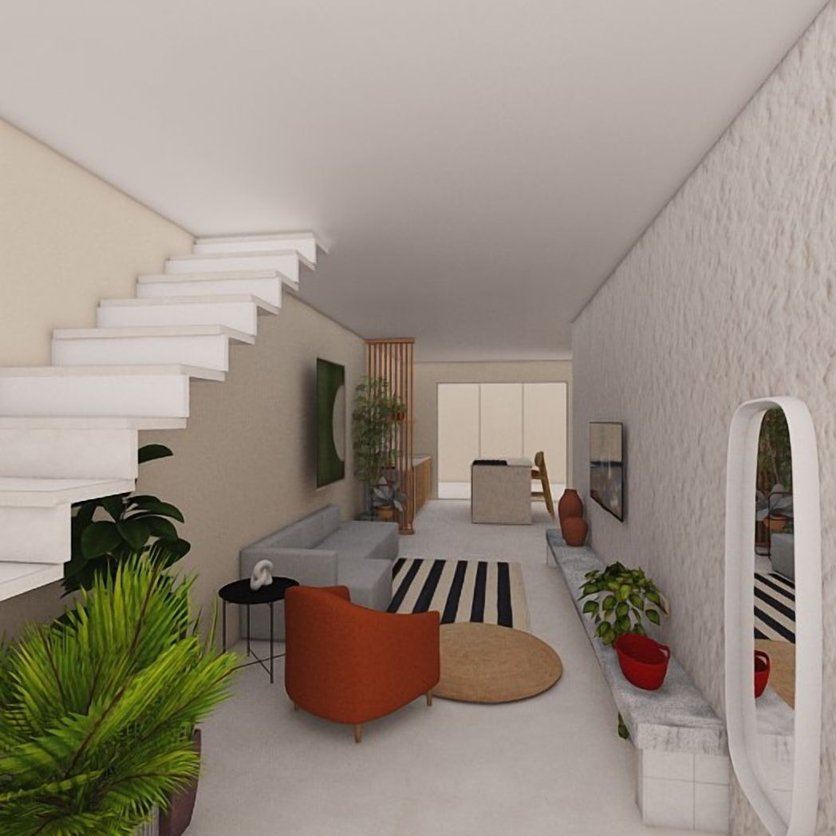 plano de planta Escandinavo