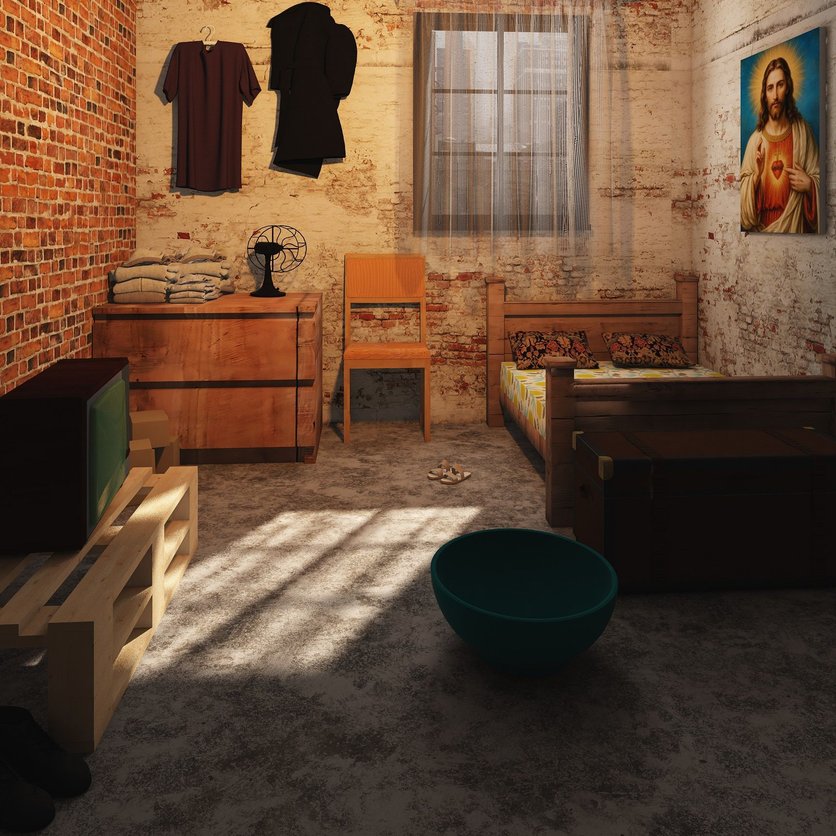 Industrial bedroom