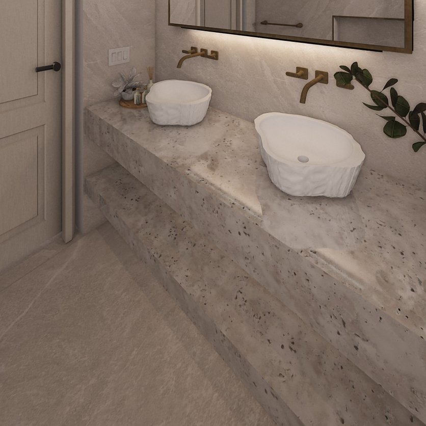 Mid-century bathroom