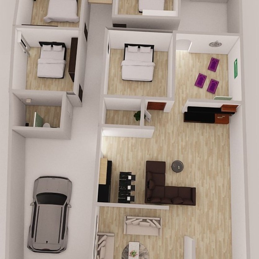 Traditional floor plan