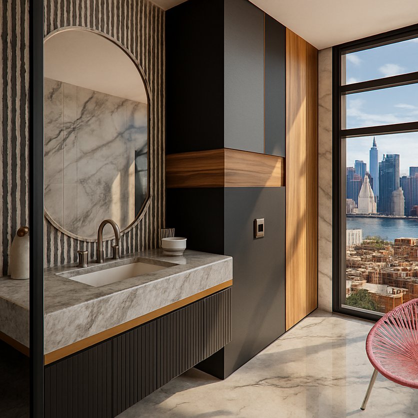 Mid-century bathroom