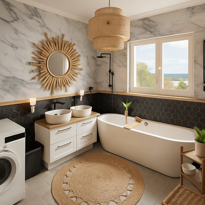 Boho bathroom