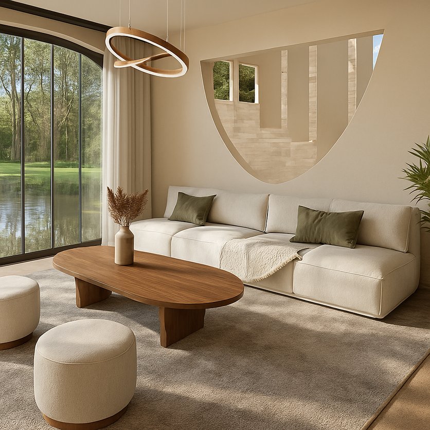 Grundriss im Stil Mid-Century