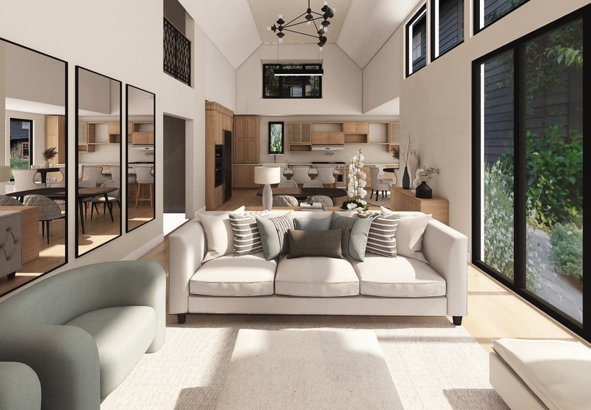Grundriss im Stil Mid-Century