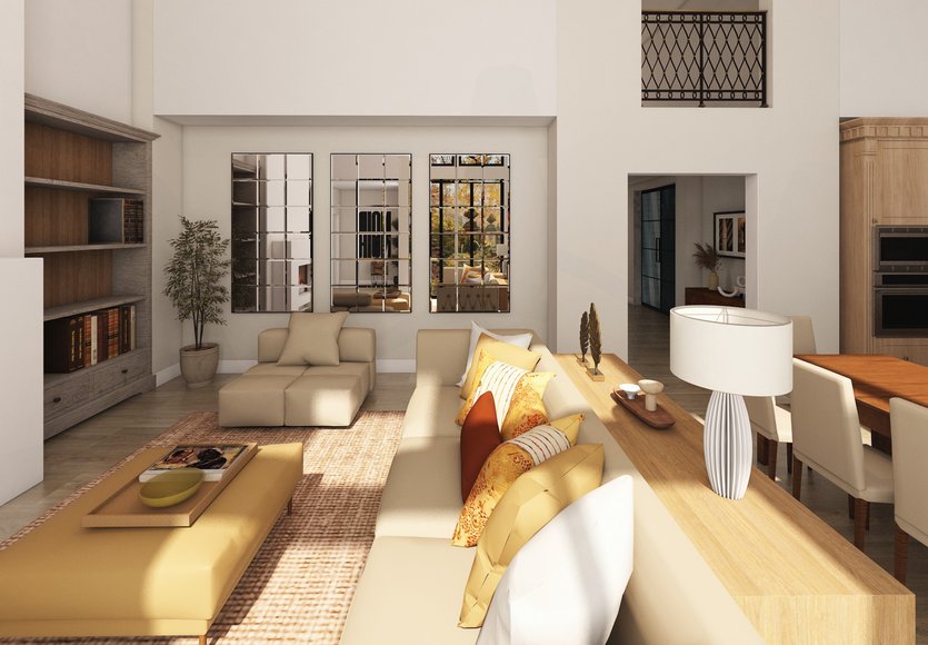 Grundriss im Stil Mid-Century