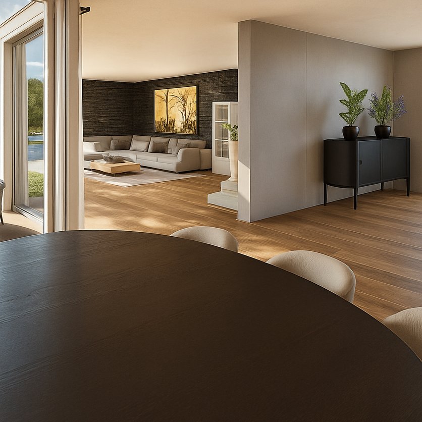 Grundriss im Stil Mid-Century