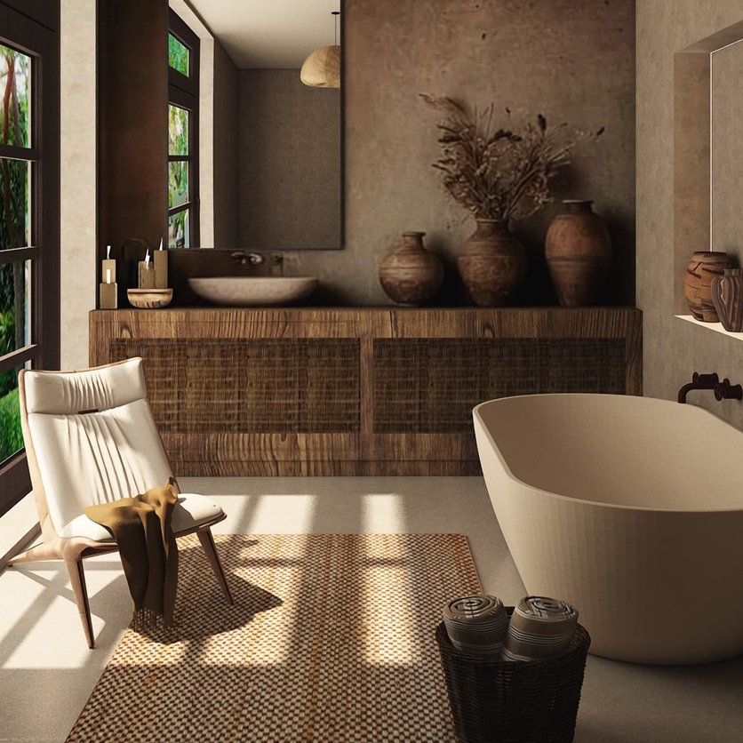 Boho bathroom