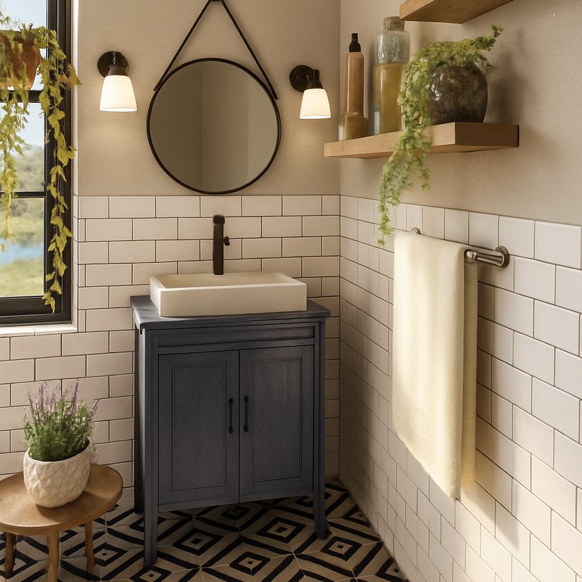 Boho bathroom
