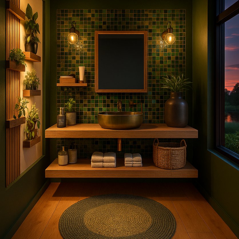 Boho bathroom