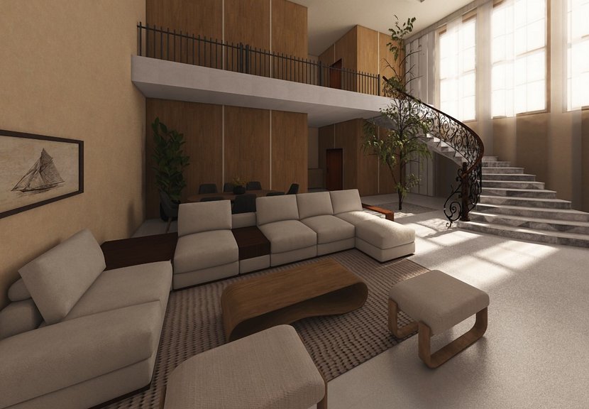 Grundriss im Stil Industrial