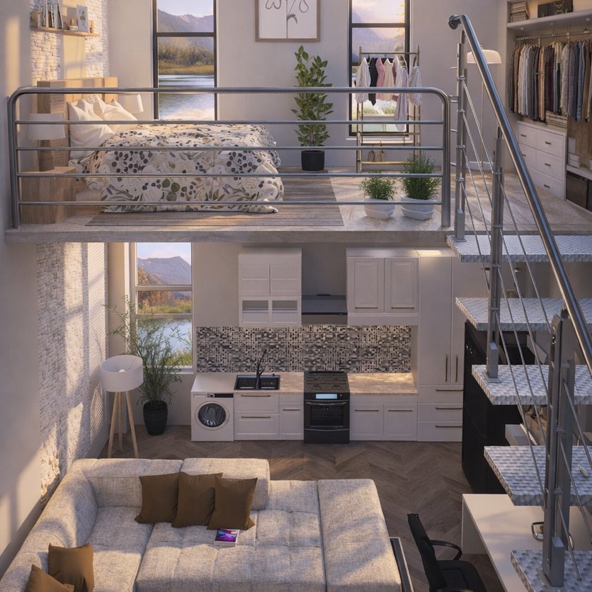 Industrial bedroom