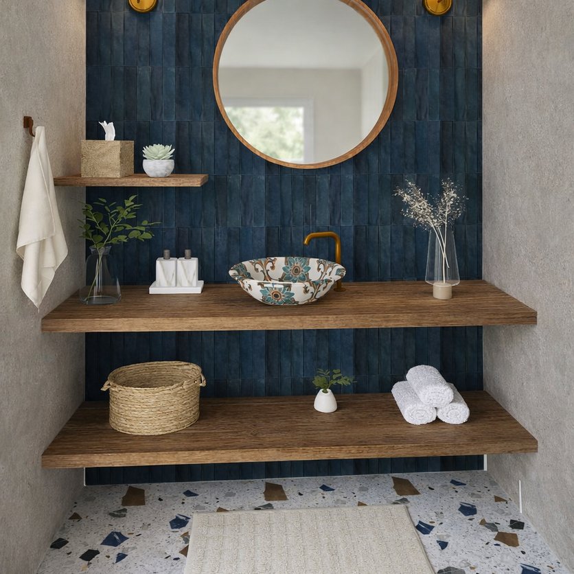Boho bathroom