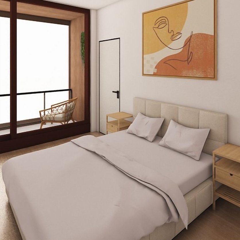 Japandi bedroom