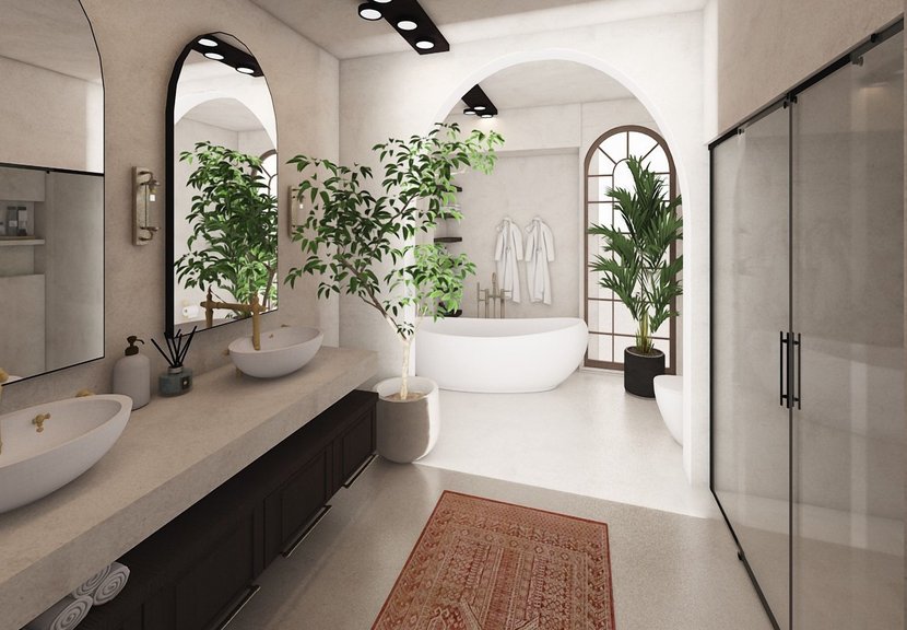 Boho bathroom