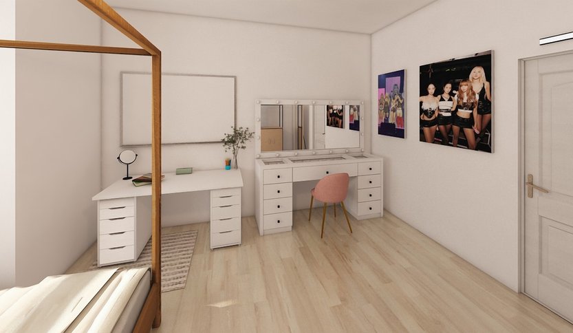 Mid-century bedroom