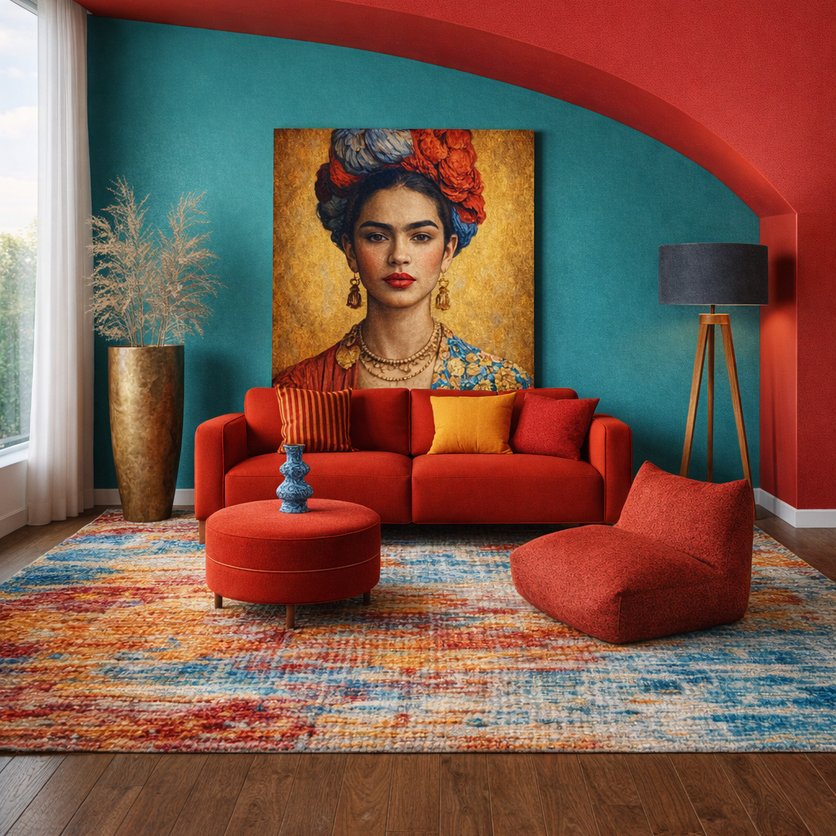 sala de estar Boho