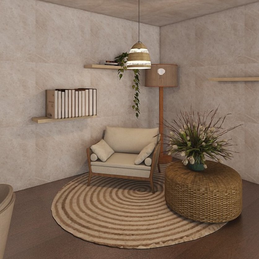 sala de estar Boho