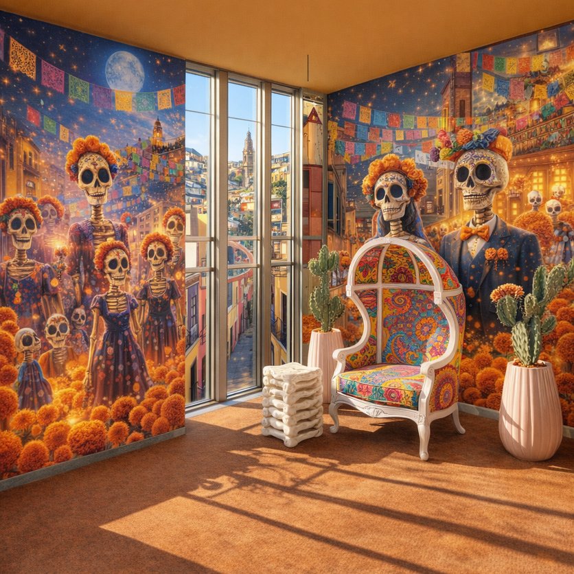sala de estar Boho