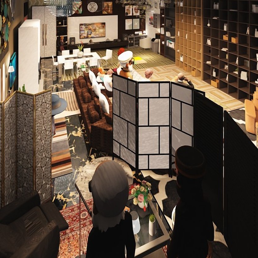 sala de estar Boho