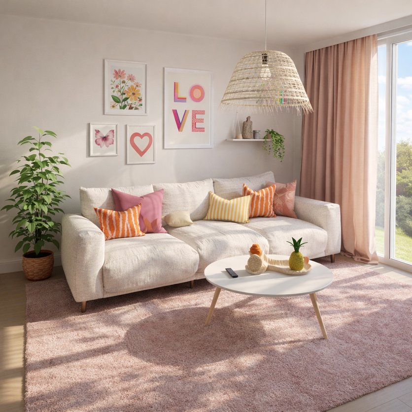 sala de estar Boho