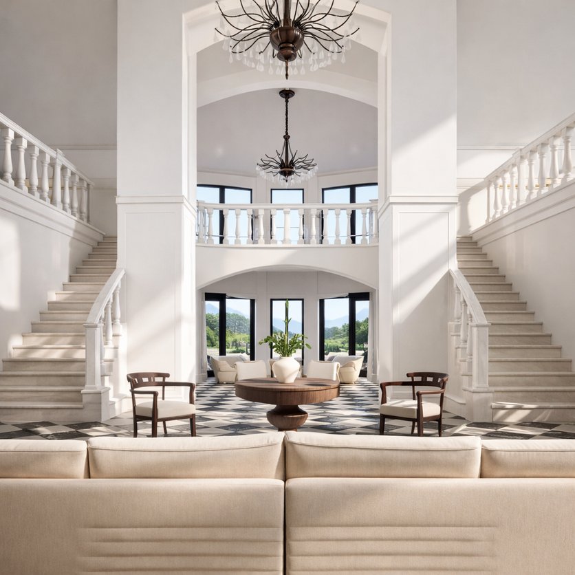 Neoclassical floor plan