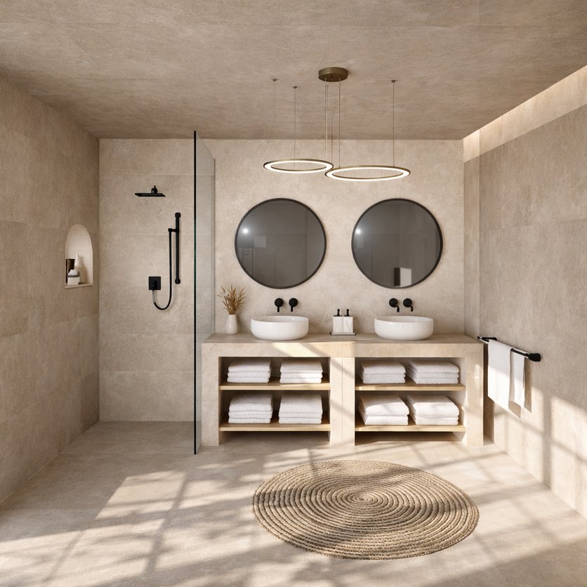 Badezimmer im Stil Traditionell