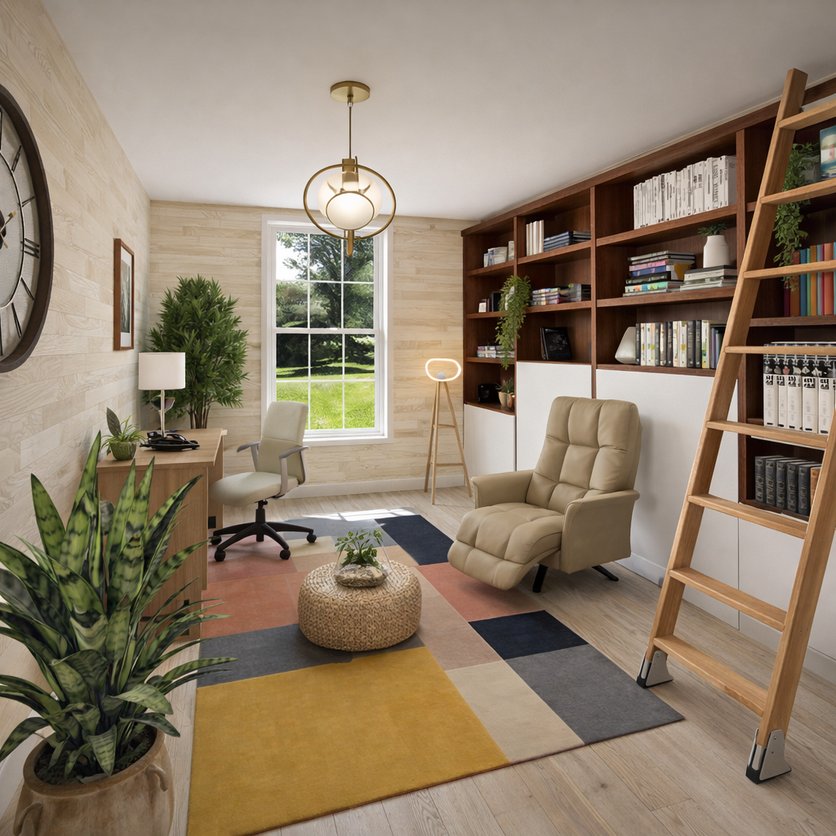 Arbeitszimmer im Stil Skandinavisch