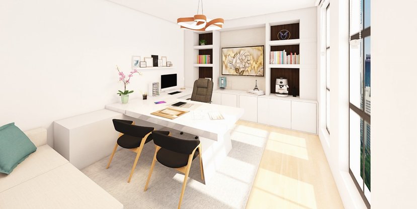 Arbeitszimmer im Stil Skandinavisch