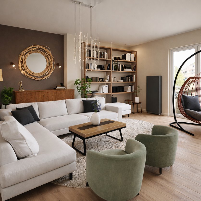 sala de estar Boho