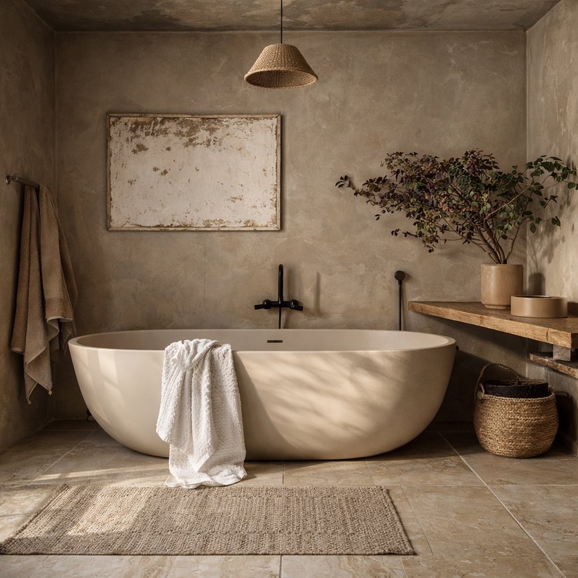 Boho bathroom