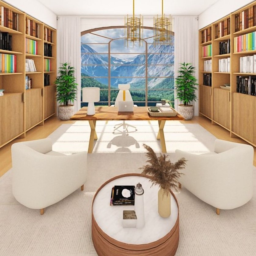 Arbeitszimmer im Stil Skandinavisch