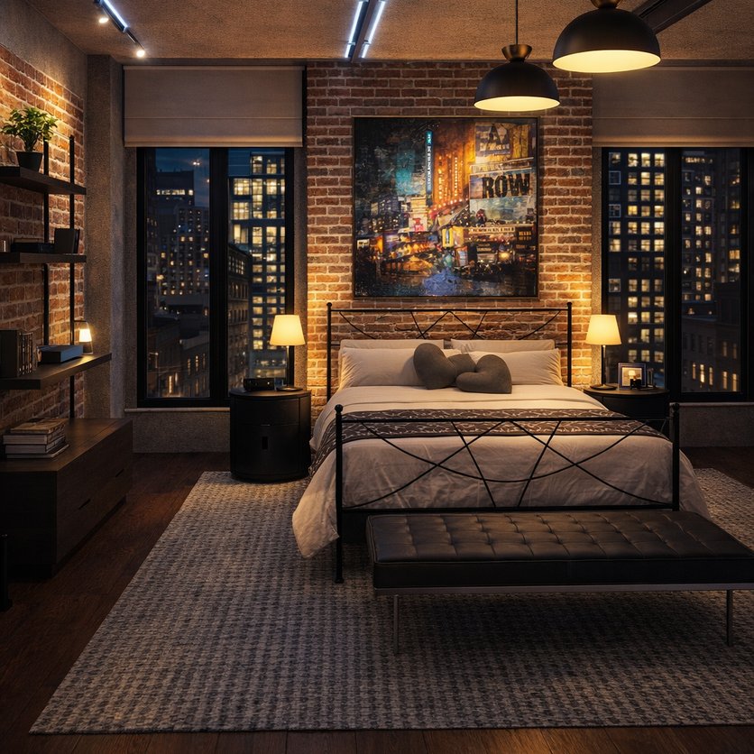 Industrial bedroom