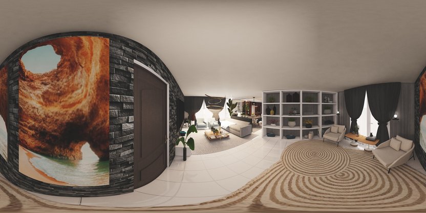 sala de estar Boho