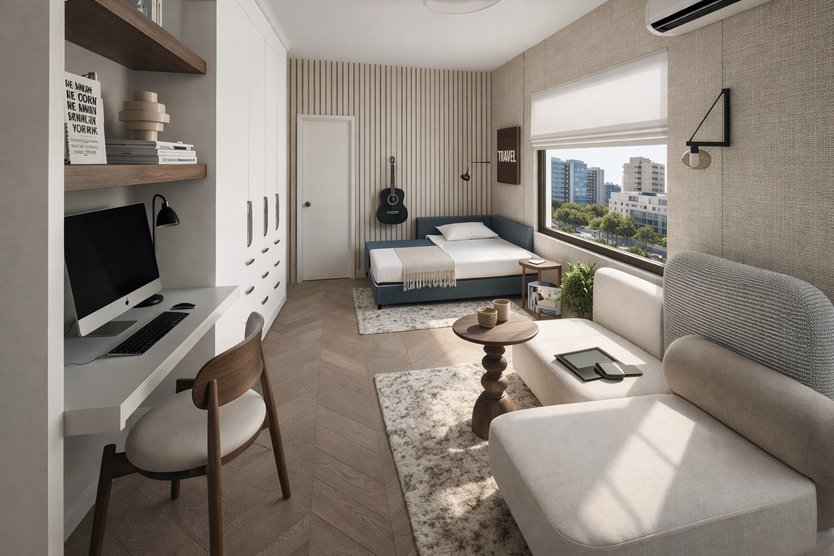 Arbeitszimmer im Stil Skandinavisch