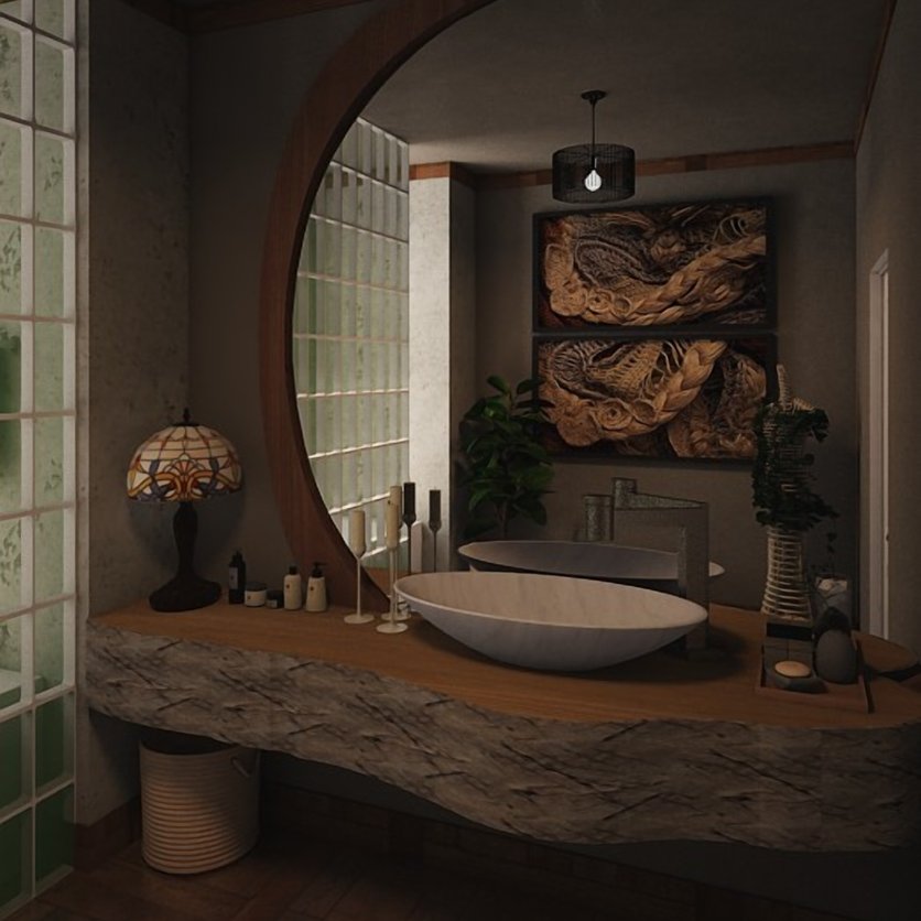 Boho bathroom