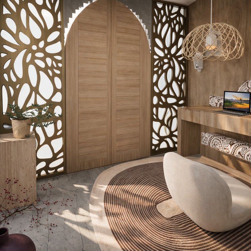 Boho home office