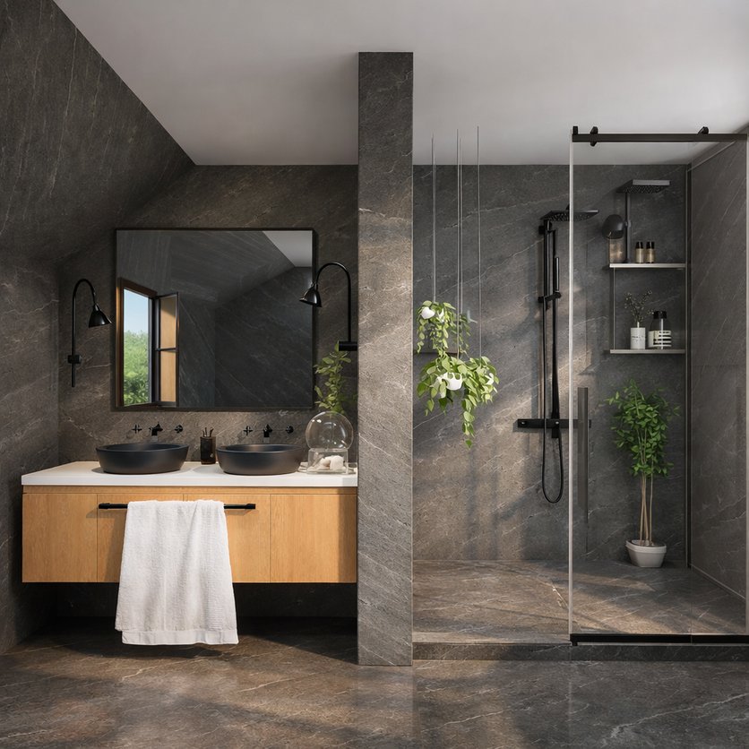 Badezimmer im Stil Traditionell