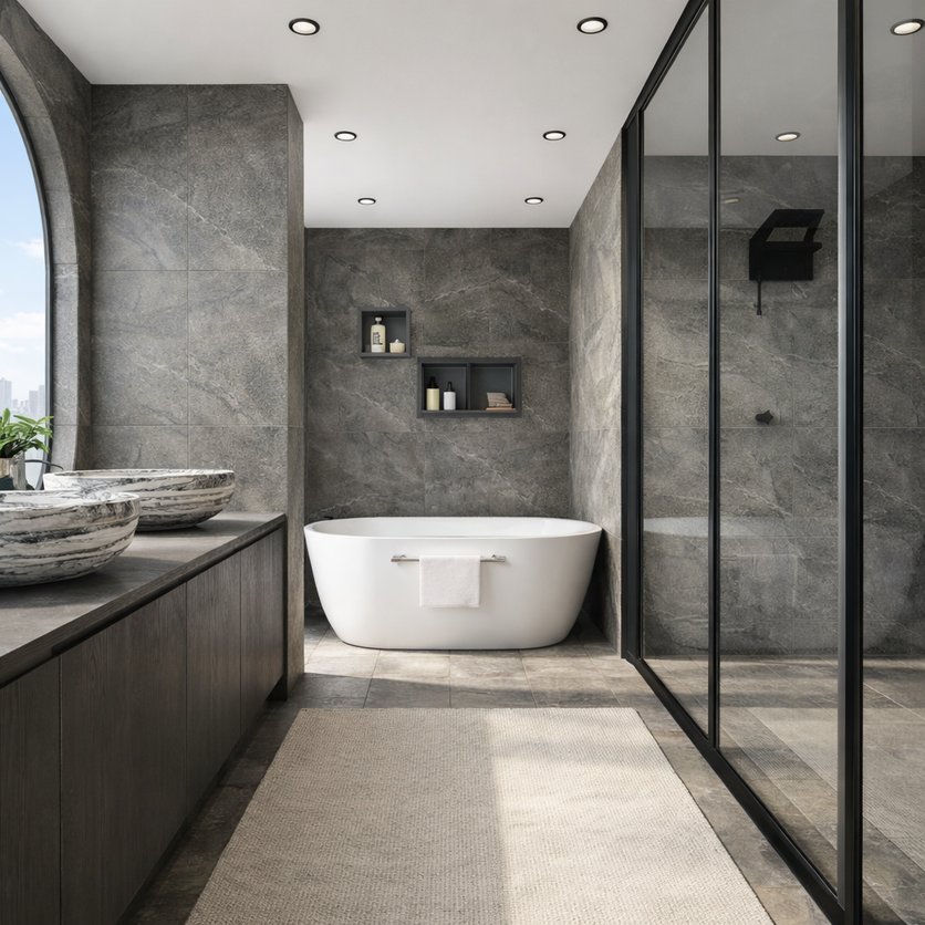 Badezimmer im Stil Traditionell