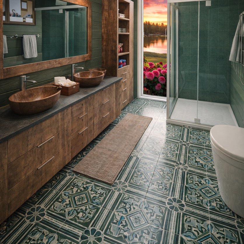 Boho bathroom