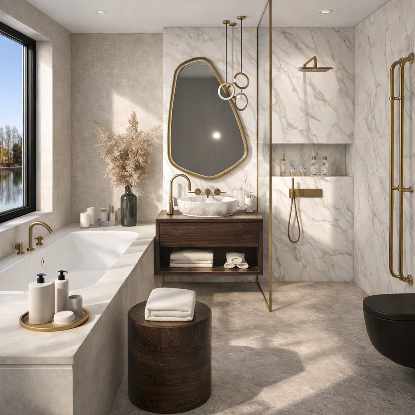 Badezimmer im Stil Traditionell