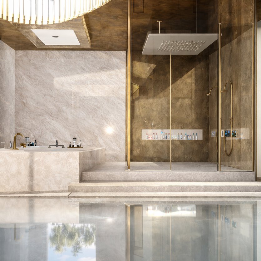 Badezimmer im Stil Traditionell