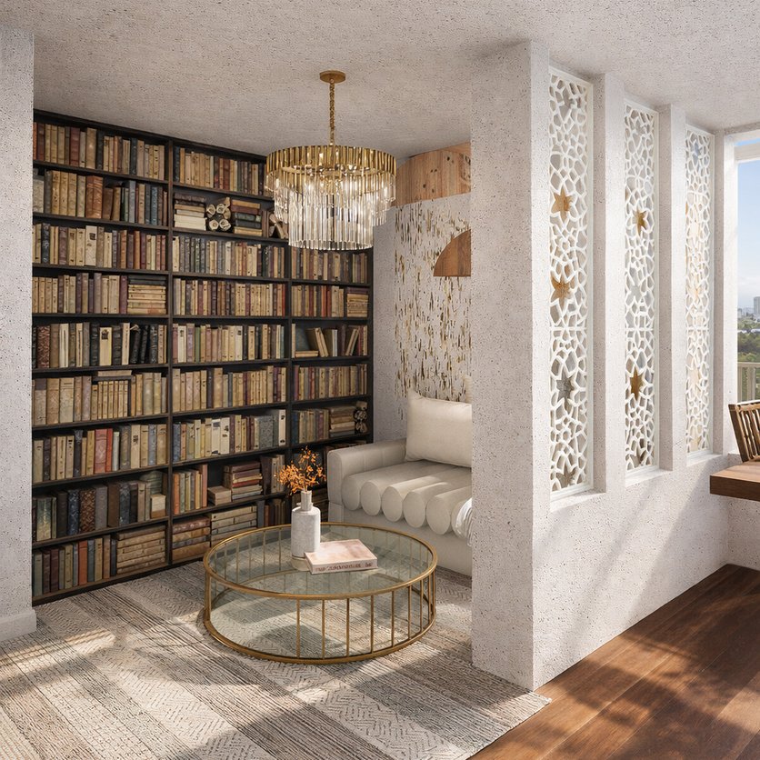 sala de estar Boho