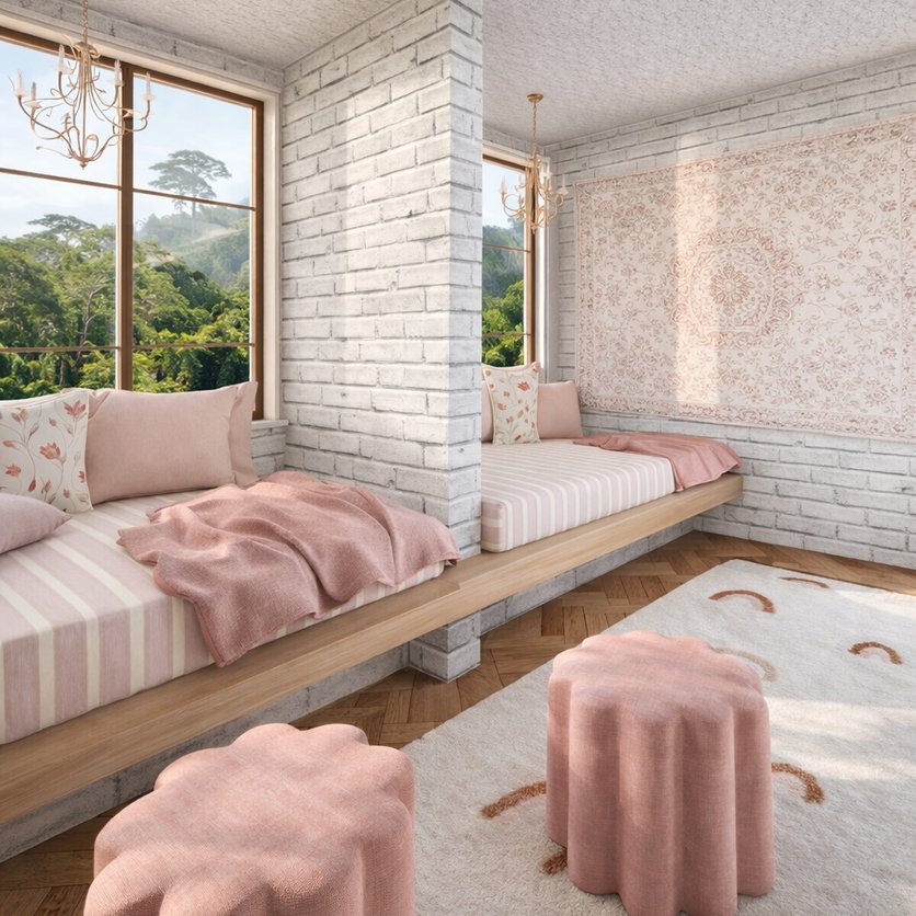 sala de estar Boho