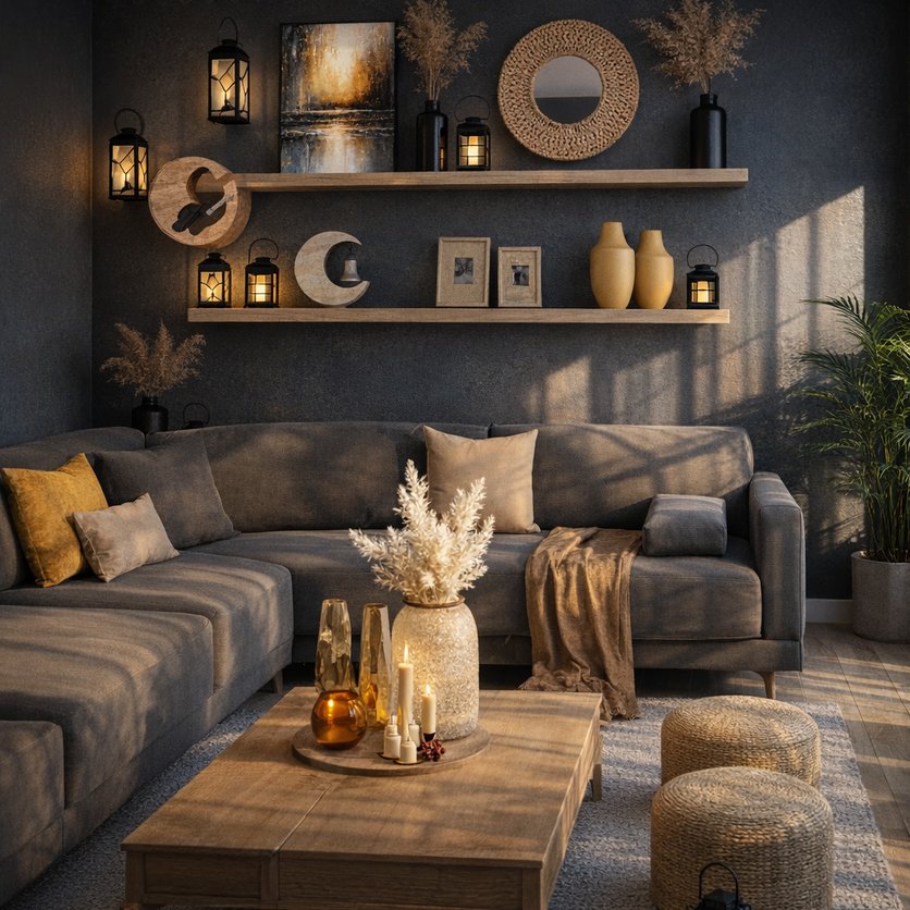 sala de estar Boho