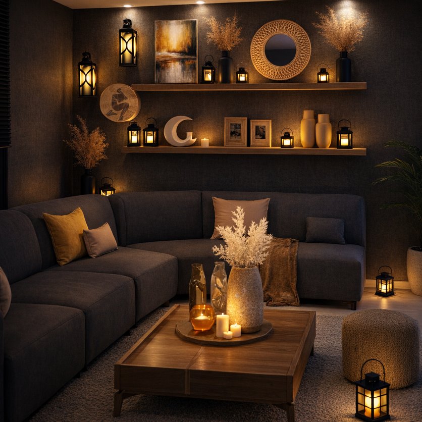 sala de estar Boho
