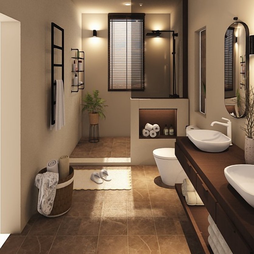 Badezimmer im Stil Traditionell