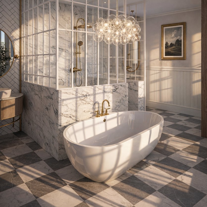 Badezimmer im Stil Traditionell
